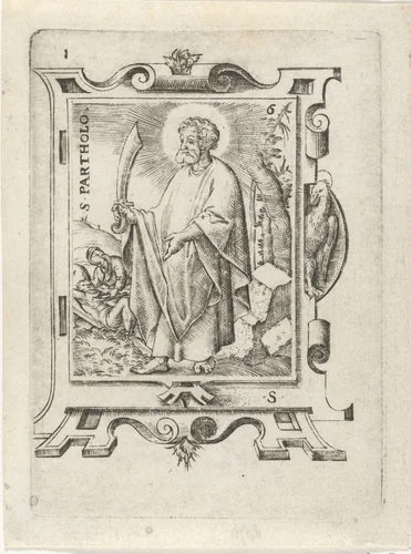 H. Bartholomeus by Virgilius Solis, print, 1524-1562