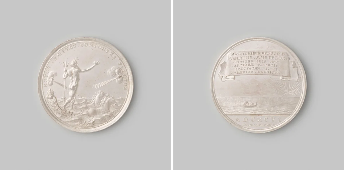 Op de demping van het aansprekersoproer te Amsterdam naar aanleiding van de keur op het begraven by Jacob van Dishoecke, metalwork, 1696