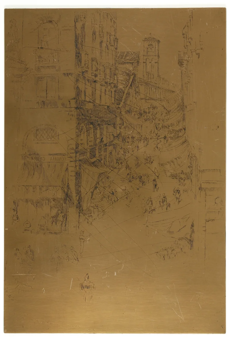 The Rialto by James McNeill Whistler, metalwork, 1879-1880