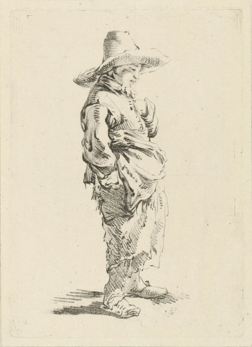 Boerenjongen by François Joseph Pfeiffer, print, 1793-1835