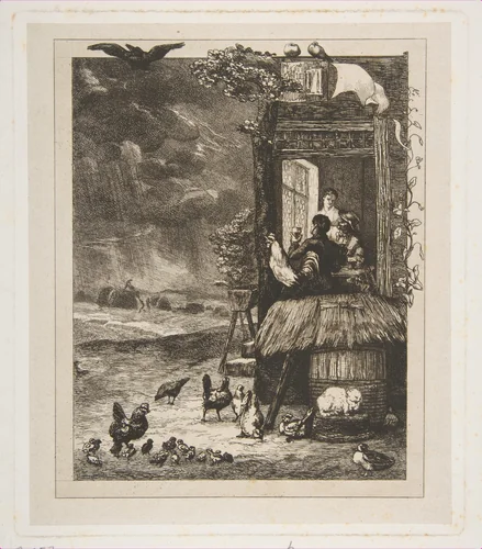 L'orage by Félix Bracquemond, print, 1856