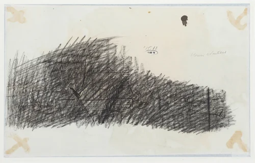 Boerderij met schuren en twee boerinnen by Henri Wouters, drawing, 1876-1915