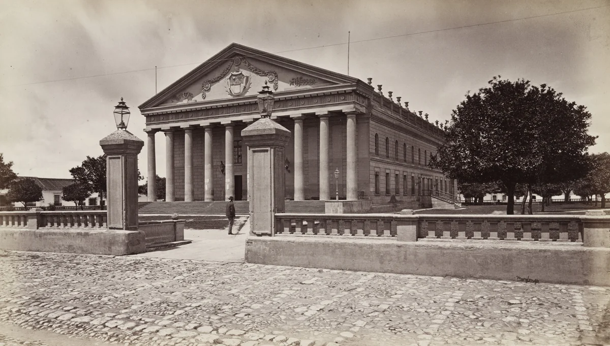 Theatre, Guatemala by Eadweard Muybridge, photograph, 1875