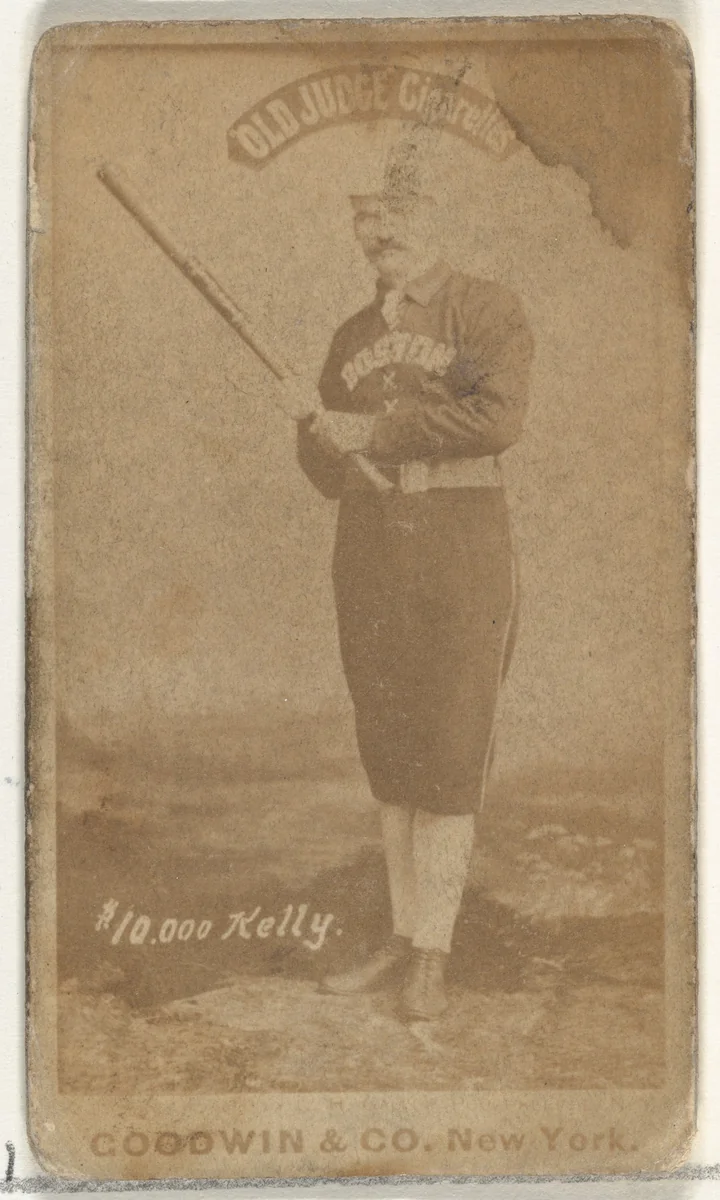 Michael Joseph "$10,000" Kelly, from the Old Judge series (N172) for Old Judge Cigarettes by Goodwin & Company, photograph, 1887-1890