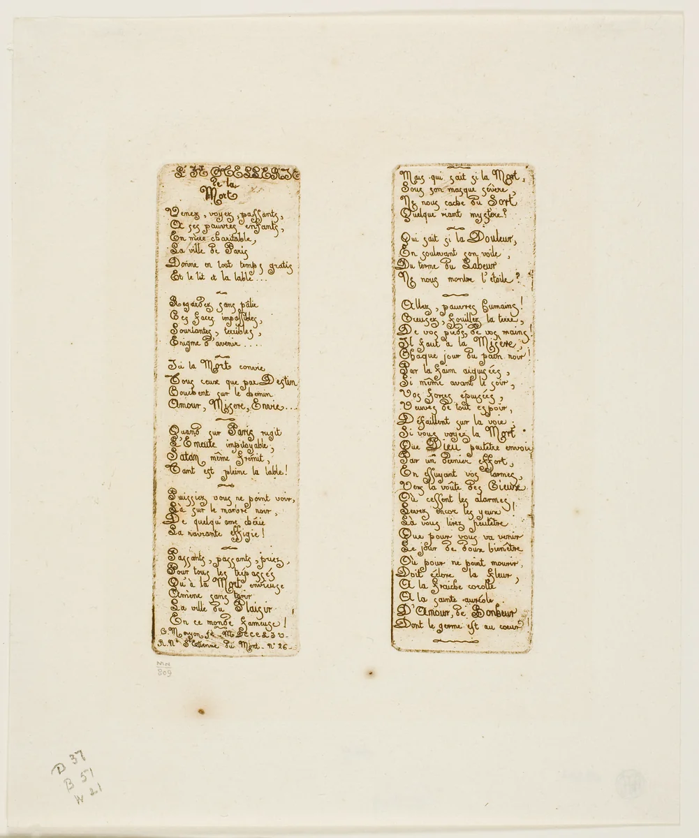 Death's Hostel by Charles Meryon, print, 1854