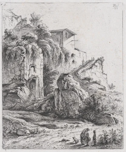 The Fountain of Choulans by Jean Jacques de Boissieu, print, 1764