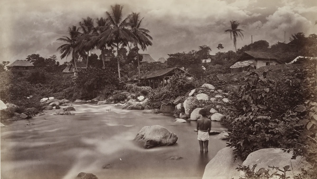 Rio Mazatenango by Eadweard Muybridge, photograph, 1875