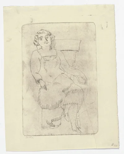 Leola by Walt Kuhn, print, 1924