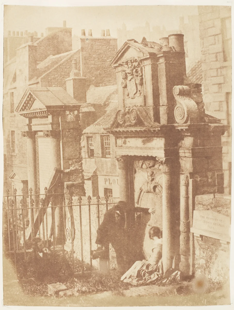 Edinburgh. Greyfriars' Churchyard by Hill and Adamson, photograph, 1843-1847