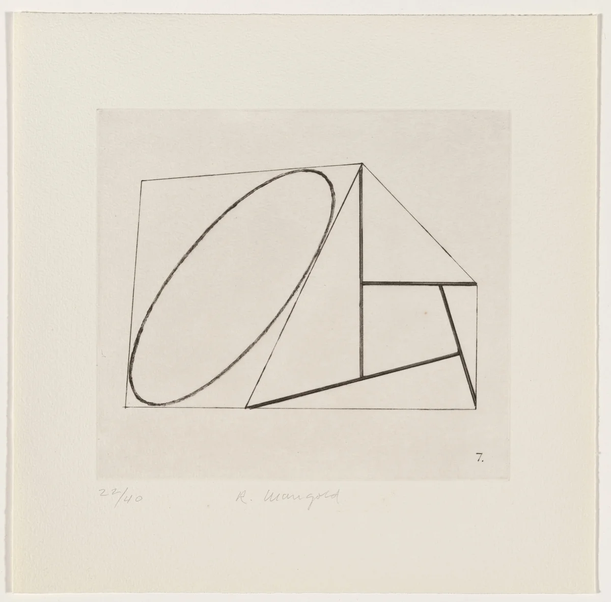 Pages, 7 by Robert Mangold, portfolio, 1989