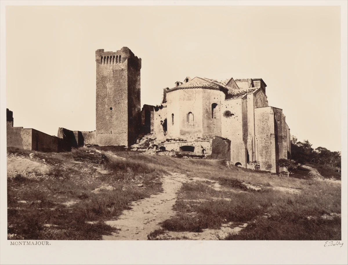 Montmajour by Edouard Baldus, photograph, 1861-1864