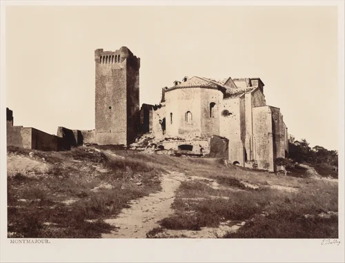 Montmajour by Edouard Baldus, photograph, 1861-1864