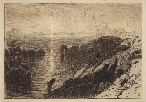 Pacific Coast, California by Samuel Colman, print, 1878-1879