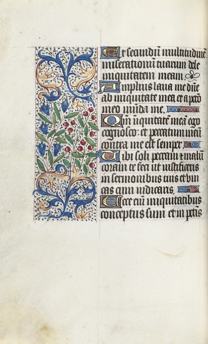 Book of Hours (Use of Rouen): fol. 85v by Master of the Geneva Latini, book, 1465-1475