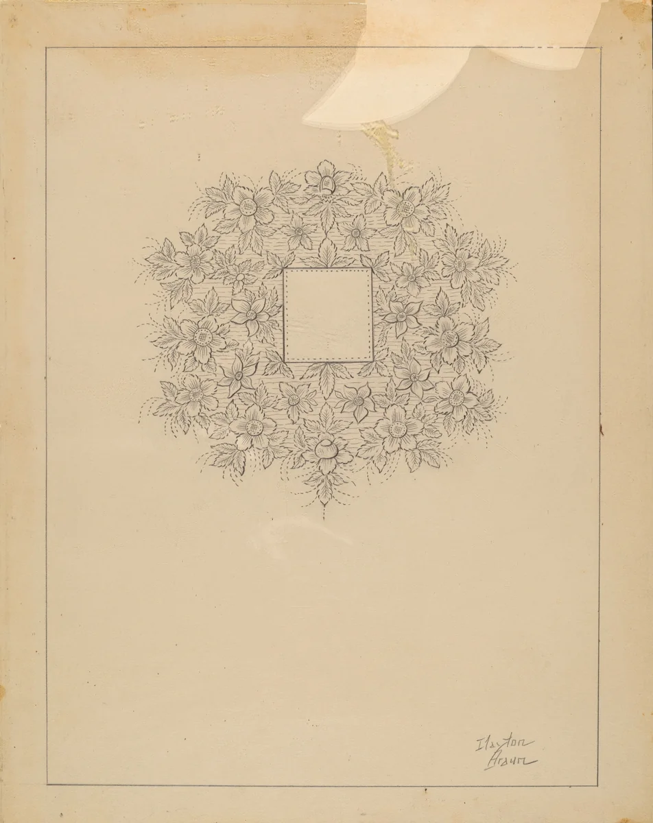 Teapot (Detail) by Clayton Braun, index of american design, 1936