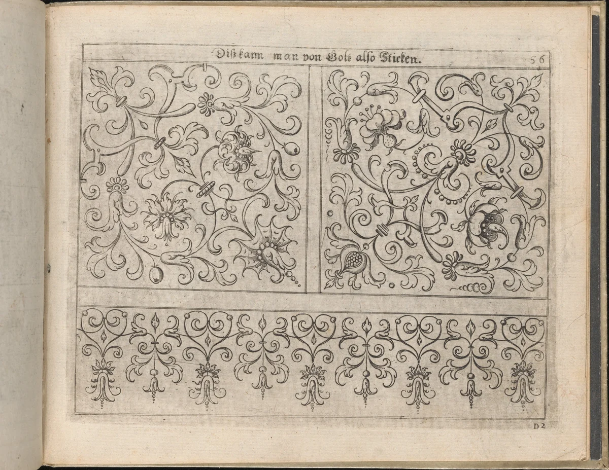 Newes Modelbuch in Kupffer (Page 64r) by Johann Sibmacher, book, 1604