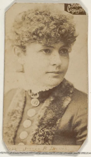Card 933, Jessie B. Davis, from the Actors and Actresses series (N45, Type 2) for Virginia Brights Cigarettes by Allen & Ginter, photograph, 1885-1891