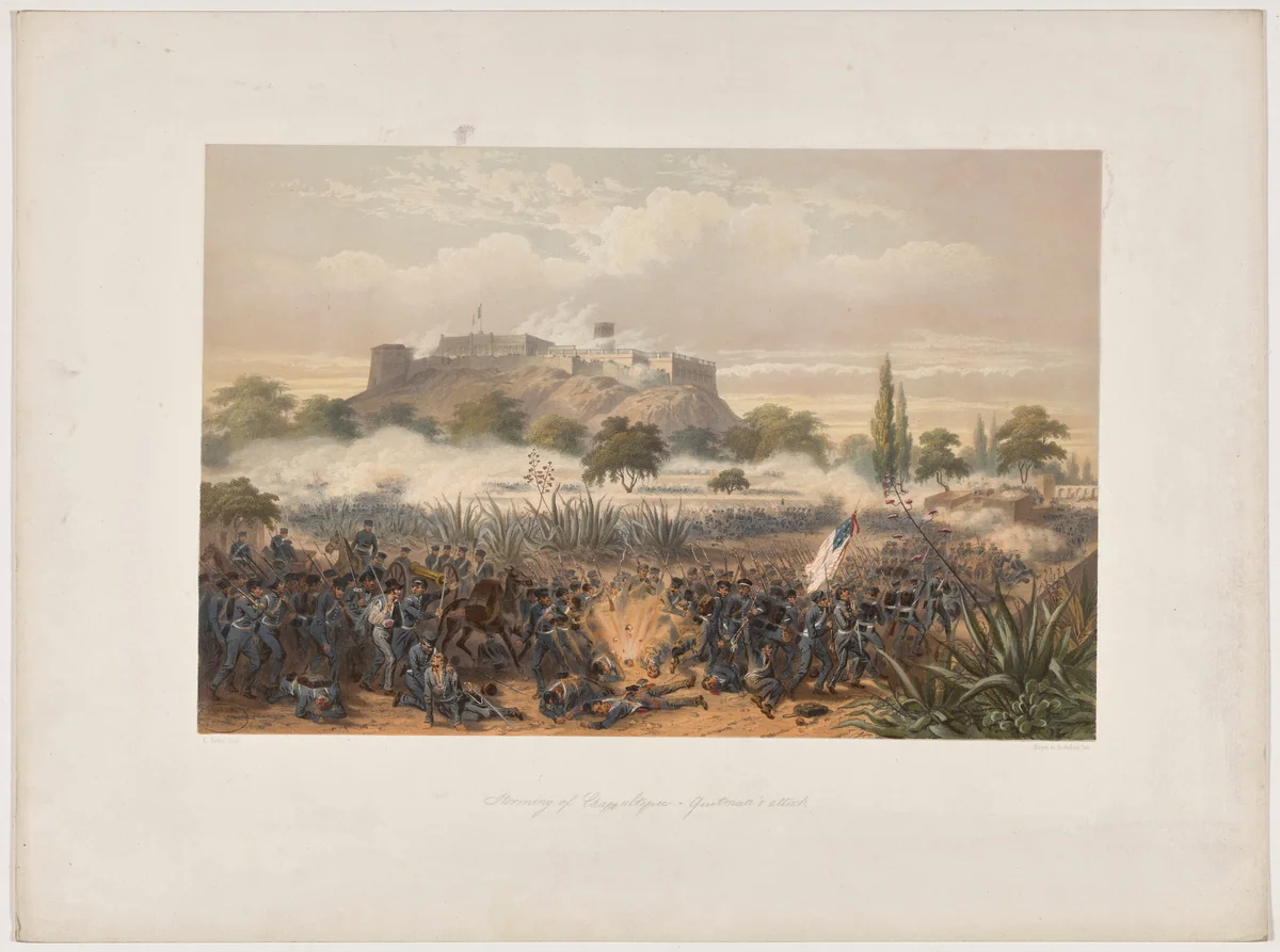 Storming of Chapultepec—Quitman's Attack by Adolphe-Jean-Baptiste Bayot
Louis-Pierre-Alphonse Bichebois
Carl Nebel
Joseph Lemercier, portfolio, 1851