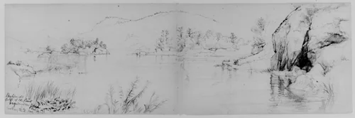 Bog Meadow, West Point, 1871 (from Sketchbook) by Daniel Huntington, artwork, 1870