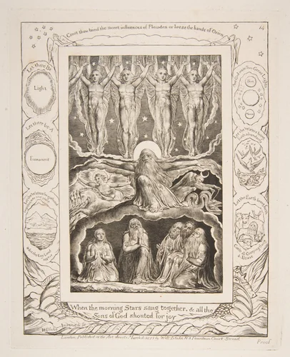 The Creation by William Blake, print, 1825-1826