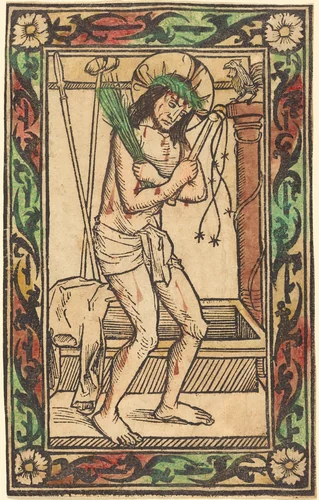 Christ as the Man of Sorrows by German 15th Century, print, 1480-1500