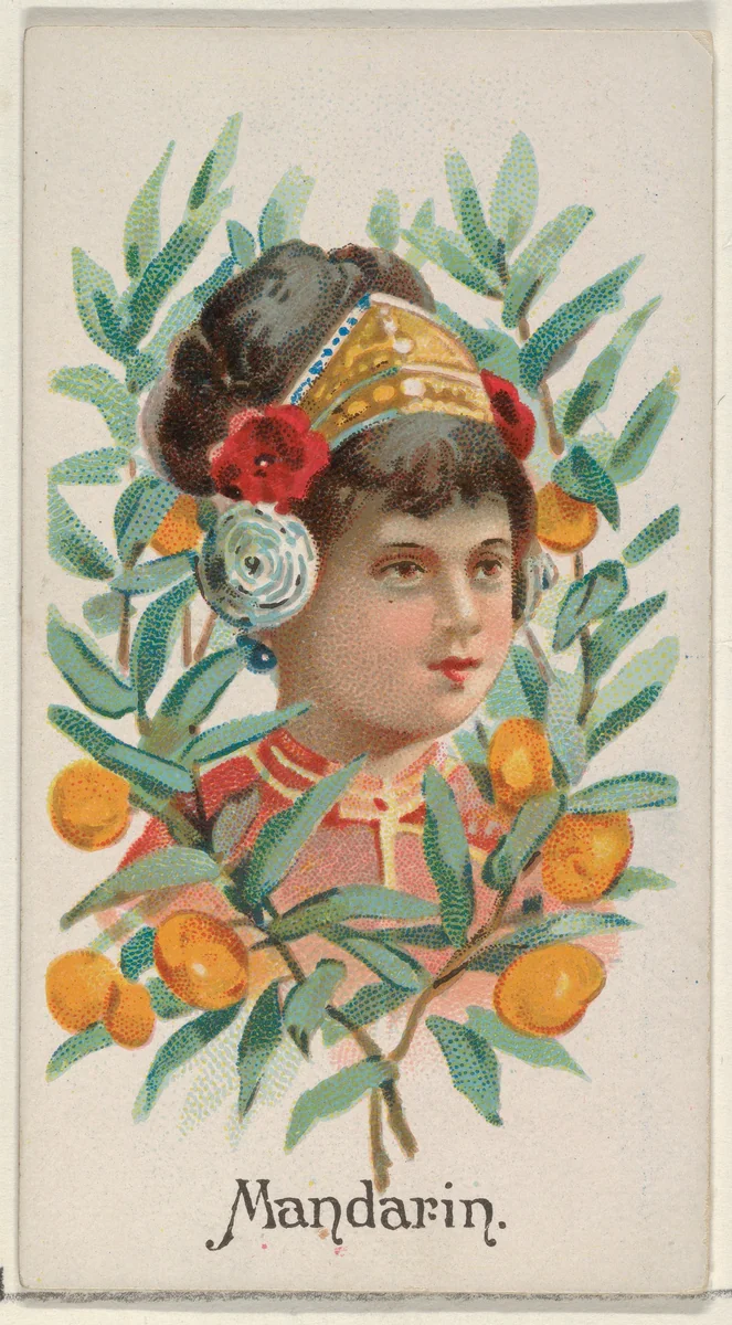 Mandarin, from the Fruits series (N12) for Allen & Ginter Cigarettes Brands by Allen & Ginter, print, 1891
