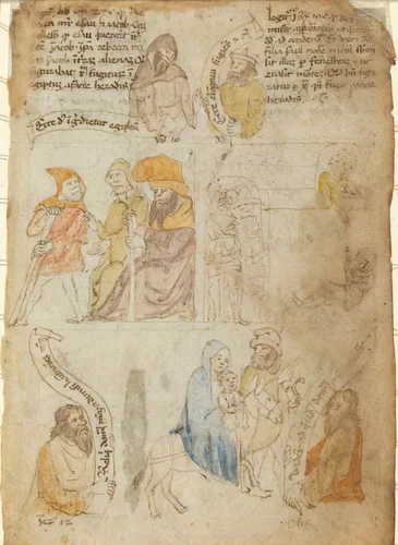 The Flight into Egypt [recto] by Italian 15th Century, drawing, 1400-1449