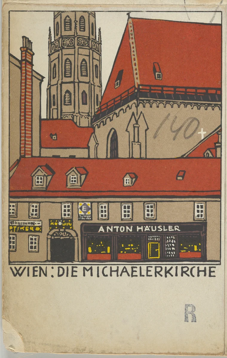 Vienna: St. Michael's Church (Wien: Die Michaelerkirche) by Urban Janke, print, 1908