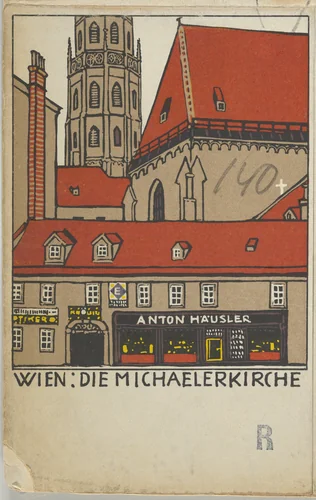 Vienna: St. Michael's Church (Wien: Die Michaelerkirche) by Urban Janke, print, 1908