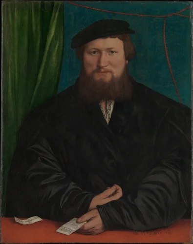 Derick Berck of Cologne by Hans Holbein the Younger, painting, 1536