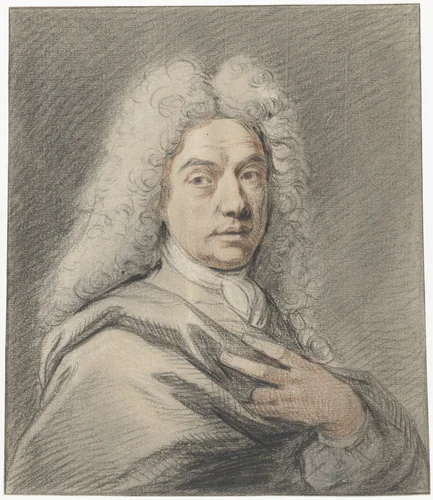 Zelfportret van Norbert van Bloemen by Norbert van Bloemen, drawing, 1690-1730
