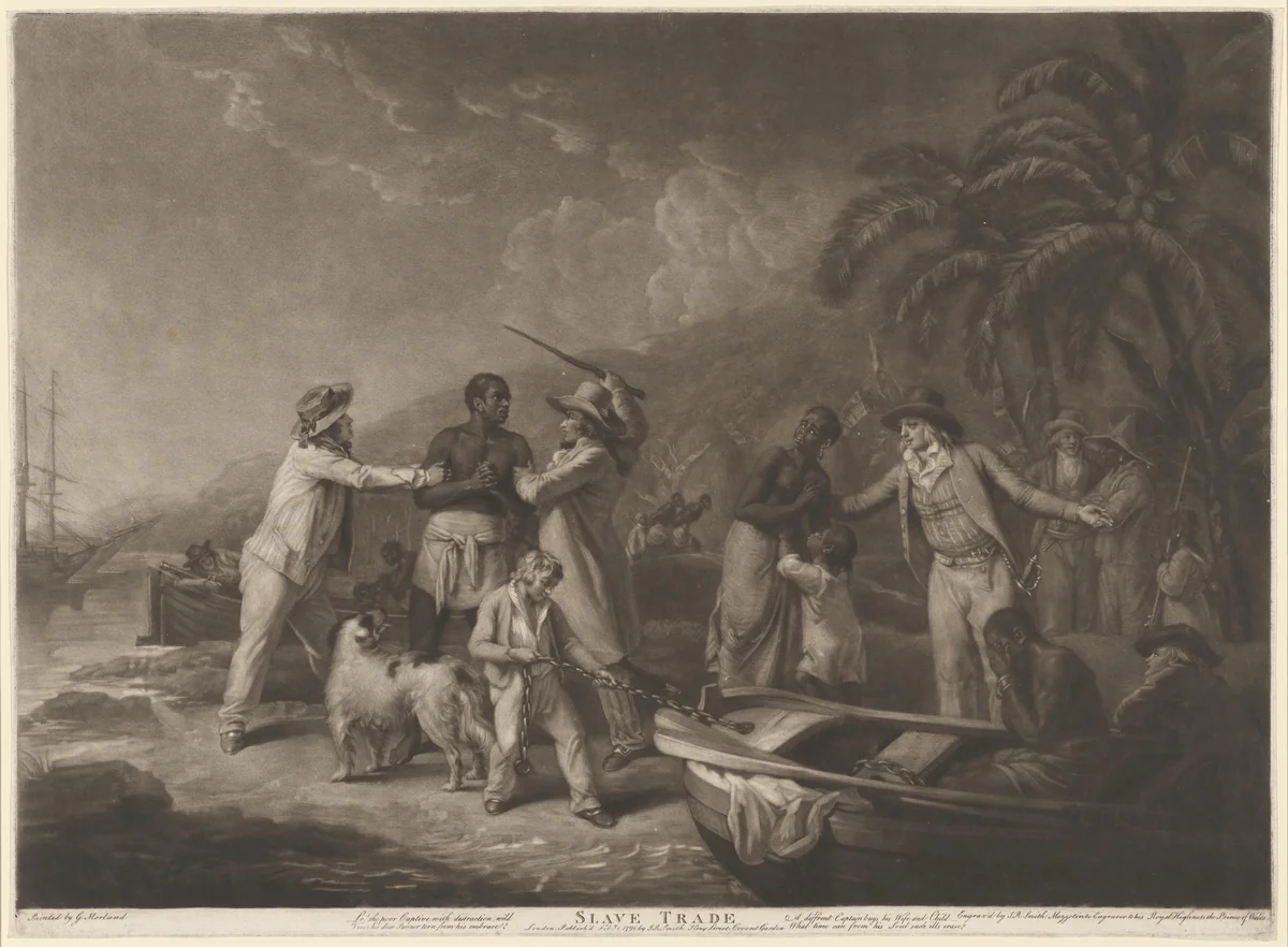 Slave Trade by John Raphael Smith; George Morland, print, 1791