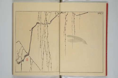 Picture Album of Birds and Flowers (Seitei Kachō gafu) 省亭花鳥画譜 by Watanabe Seitei (渡辺省亭), book, 1903