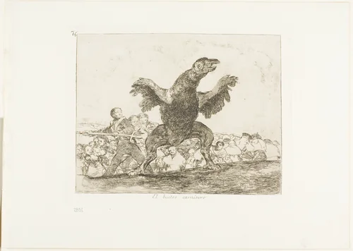 The Carnivorous Vulture, plate 76 from The Disasters of War by Francisco José de Goya, print, 1815-1820