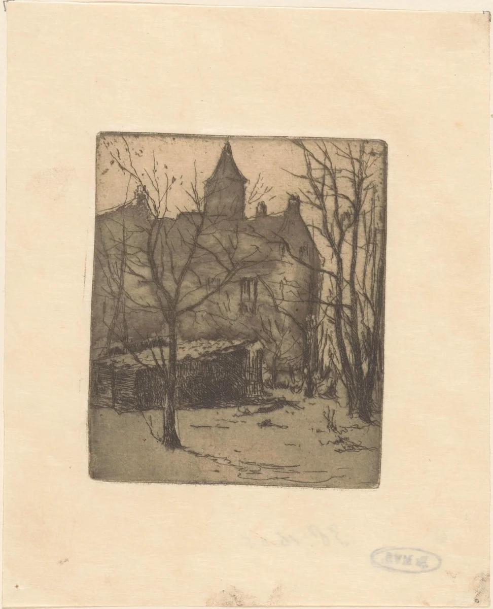 Kasteel de Binckhorst in Den Haag by Willem Adrianus Grondhout, print, 1888-1934