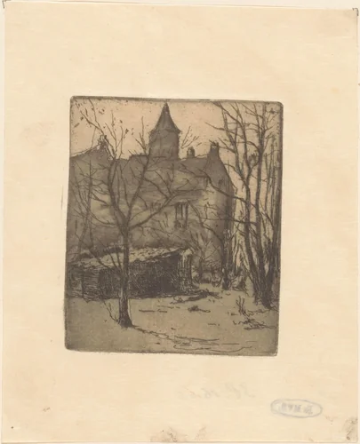 Kasteel de Binckhorst in Den Haag by Willem Adrianus Grondhout, print, 1888-1934