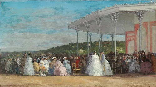 Concert at the Casino of Deauville by Eugène Boudin, painting, 1865