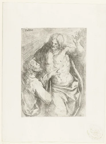 De ongelovige Tomas by Unknown, print, 1554-1611