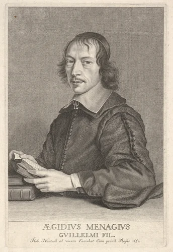 Gilles Ménage by Robert Nanteuil, print, 1647-1657