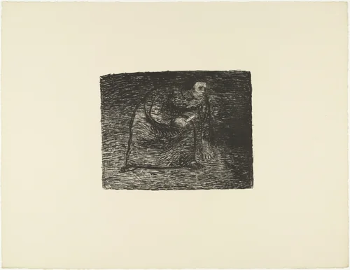 Contemplating Murder (Auf Mord bedacht) from The Dead Day (Der tote Tag) by Ernst Barlach, print, 1910