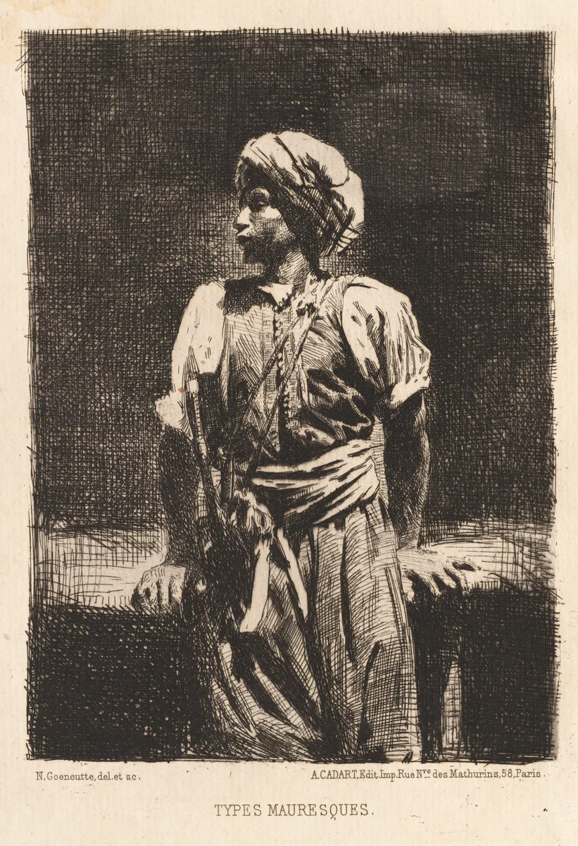 Types Mauresques by Norbert Goeneutte, print, 1875