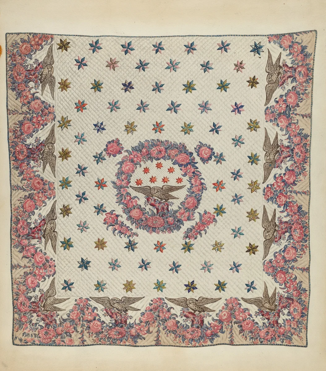 Centennial Quilt by American 20th Century, index of american design, 1935-1942