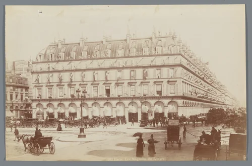 Magasins du Louvre te Parijs by anonymous, photograph, 1870-1890