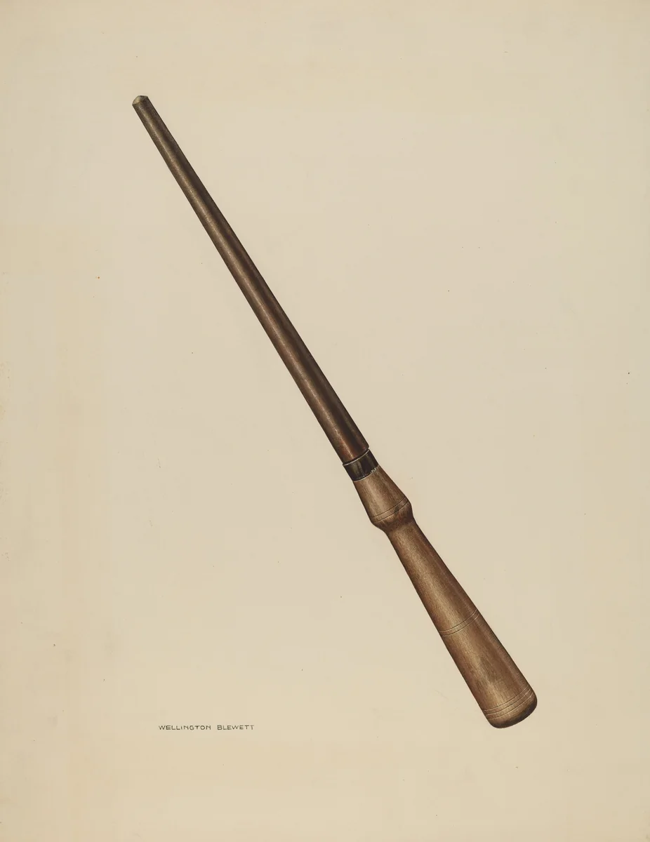 Curling Iron by Wellington Blewett, index of american design, 1939