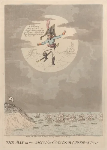 The Man in the Moon! or Consular Observations by Isaac Cruikshank, print, 1803