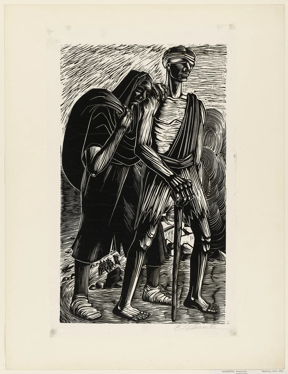 Immigrants by Francisco Dosamantes, print, 1926
