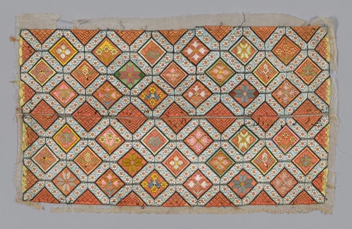 Panel by Han-Chinese, textile, 1875-1900