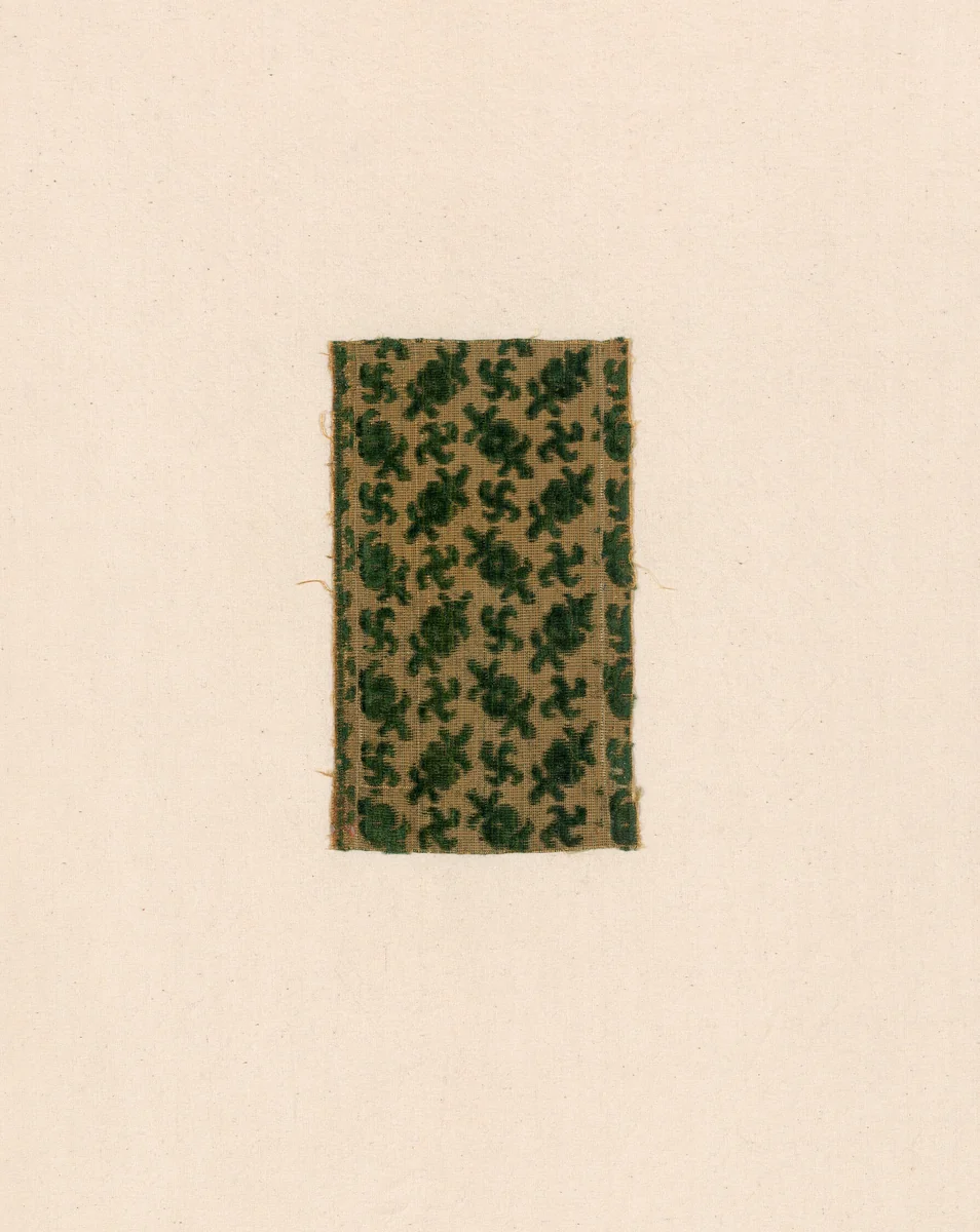 Fragment by Italy, textile, 1601-1650