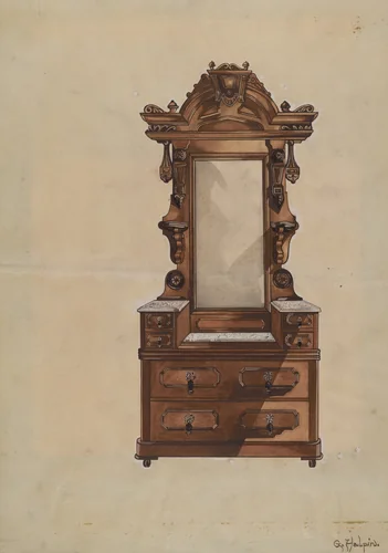 Bureau by Grace Halpin, index of american design, 1936