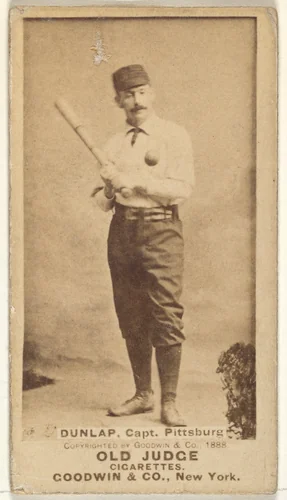 Fred "Sure Shot" Dunlap, Captain, Pittsburgh, from the Old Judge series (N172) for Old Judge Cigarettes by Goodwin & Company, photograph, 1888